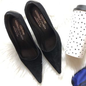 Donald PLINER Heels Ciana BLACK Suede